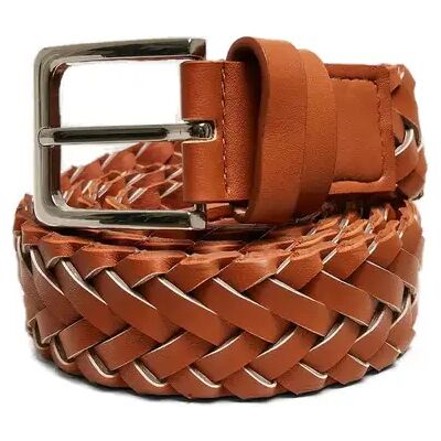 Gevlochten synthetisch lederen riem Urban Classics Marron L/XL Gevlochten synthetisch lederen riem Urban Classics Marron L/XL