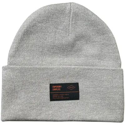 Gebreide muts voor kinderen Superdry Surplus Gris TU Gebreide muts voor kinderen Superdry Surplus Gris TU