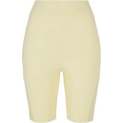 Dames hoge taille dijen Urban Classics Lace Inset Geel M Dames hoge taille dijen Urban Classics Lace Inset Geel M