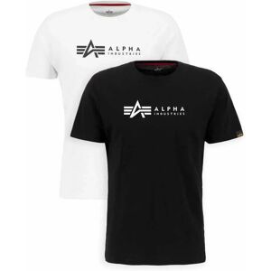 Set van 2 t-shirts Alpha Industries label Noir 2XL Set van 2 t-shirts Alpha Industries label Noir 2XL