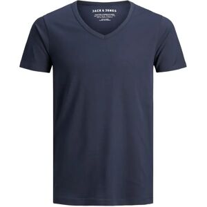 V-hals T-shirt Jack & Jones Basic Bleu XL V-hals T-shirt Jack & Jones Basic Bleu XL