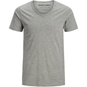 V-hals T-shirt Jack & Jones Basic Gris XS V-hals T-shirt Jack & Jones Basic Gris XS