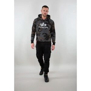 Sweat Alpha Industries Basic Camo Noir M Sweat Alpha Industries Basic Camo Noir M