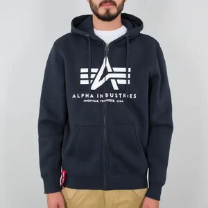 Hoodie Alpha Industries Basic Zip Bleu S Hoodie Alpha Industries Basic Zip Bleu S