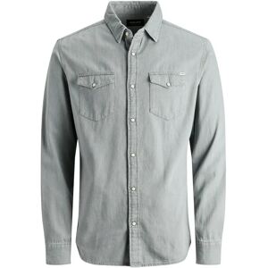 Overhemd Jack & Jones Sheridan Gris XL Overhemd Jack & Jones Sheridan Gris XL