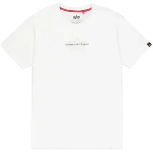 T-shirt Alpha Industries Foam Middle Logo Blanc M T-shirt Alpha Industries Foam Middle Logo Blanc M