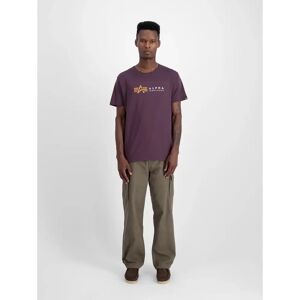 T-shirt Alpha Industries Alpha Label Violet 3XL T-shirt Alpha Industries Alpha Label Violet 3XL