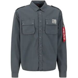 Overhemd Alpha Industries Urban Military Gris M Overhemd Alpha Industries Urban Military Gris M