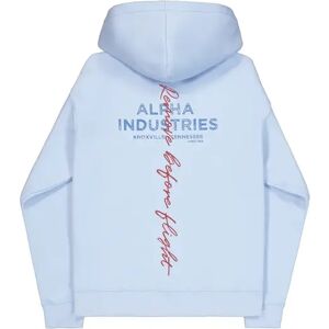 Hoody met bedrukking op de rug Alpha Industries Signature Bleu M Hoody met bedrukking op de rug Alpha Industries Signature Bleu M