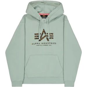 Hoodie Alpha Industries Basic Big Logo Effect Print Vert 2XL Hoodie Alpha Industries Basic Big Logo Effect Print Vert 2XL