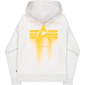 Bedrukte hoodie Alpha Industries Spray Gris 3XL Bedrukte hoodie Alpha Industries Spray Gris 3XL