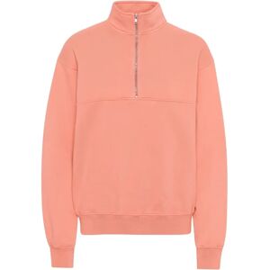 Sweatshirt 1/4 rits Colorful Standard Organic bright coral Orange M Sweatshirt 1/4 rits Colorful Standard Organic bright coral Orange M