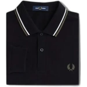 Polo met lange mouwen dubbele bies Fred Perry Noir S Polo met lange mouwen dubbele bies Fred Perry Noir S