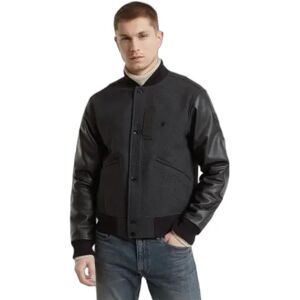 Leren jas G-Star Varsity Wool Gris XS Leren jas G-Star Varsity Wool Gris XS
