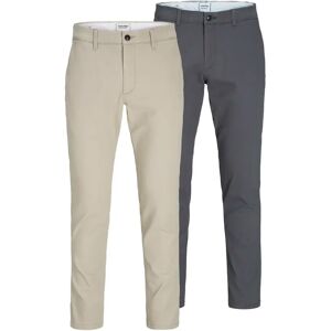 Chino broek Jack & Jones Marco Dave (x2) Beige 33x34 Chino broek Jack & Jones Marco Dave (x2) Beige 33x34