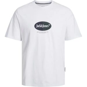 T-shirt Jack & Jones Crew Jordalston Branding Blanc XL T-shirt Jack & Jones Crew Jordalston Branding Blanc XL
