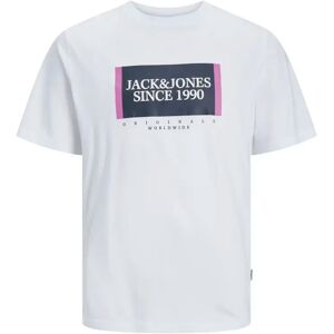 T-shirt Jack & Jones Lafayette Box Blanc L T-shirt Jack & Jones Lafayette Box Blanc L