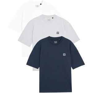 T-shirt Lyle & Scott Relaxed (x3) Blanc 2XL T-shirt Lyle & Scott Relaxed (x3) Blanc 2XL