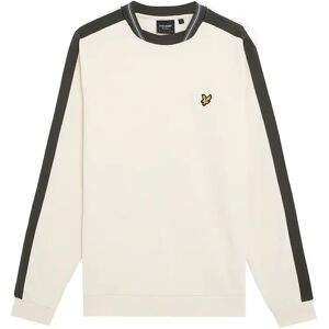 Sweatshirt met contrasterende band Lyle & Scott Blanc L Sweatshirt met contrasterende band Lyle & Scott Blanc L