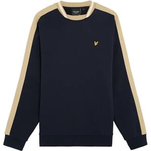 Sweatshirt met contrasterende band Lyle & Scott Bleu XL Sweatshirt met contrasterende band Lyle & Scott Bleu XL