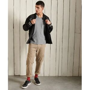 T-shirt met klassieke kraag Superdry V en coton bio Gris S T-shirt met klassieke kraag Superdry V en coton bio Gris S