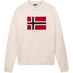 T-shirt met lange mouwen Napapijri D-Mura C Beige XL T-shirt met lange mouwen Napapijri D-Mura C Beige XL