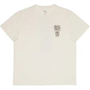 T-shirt Nudie Jeans Roy Garbage Blanc M T-shirt Nudie Jeans Roy Garbage Blanc M