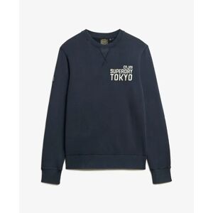 Sweatshirt met een appliqué tekst Superdry Workwear Bleu S Sweatshirt met een appliqué tekst Superdry Workwear Bleu S