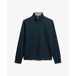 Sweater met ritskraag Superdry Core Henley Bleu L Sweater met ritskraag Superdry Core Henley Bleu L