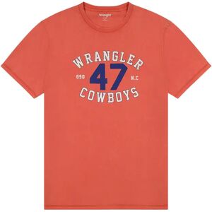 Grafisch T-shirt Wrangler Burnt Sienna Orange S Grafisch T-shirt Wrangler Burnt Sienna Orange S
