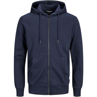 Hooded sweatshirt Jack & Jones Basic zippé Blauw M Hooded sweatshirt Jack & Jones Basic zippé Blauw M