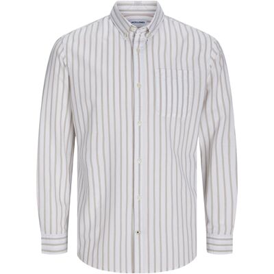 Shirt met lange mouwen Jack & Jones Oxford Beige S Shirt met lange mouwen Jack & Jones Oxford Beige S