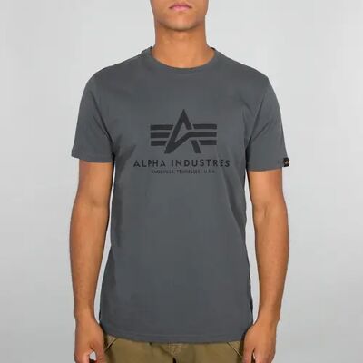T-shirt Alpha Industries Basic Gris L T-shirt Alpha Industries Basic Gris L