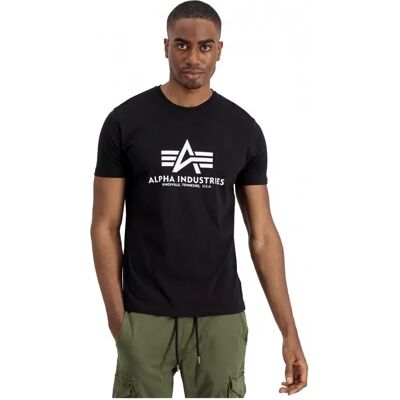 T-shirt met korte mouwen Alpha Industries Basic 2 Pack Noir S T-shirt met korte mouwen Alpha Industries Basic 2 Pack Noir S