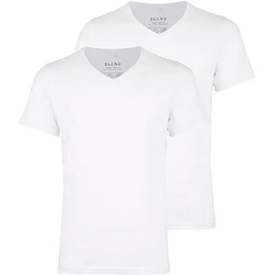 V-hals T-shirts Blend bhdinton (x2) Blanc L V-hals T-shirts Blend bhdinton (x2) Blanc L