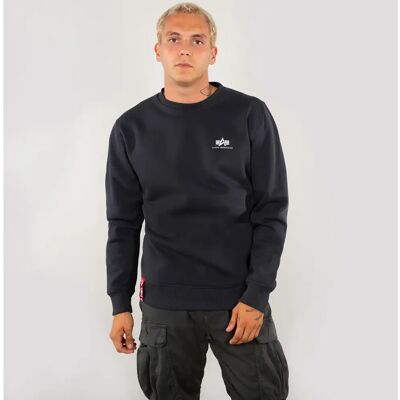 Sweat Alpha Industries Basic Small Logo Bleu M Sweat Alpha Industries Basic Small Logo Bleu M