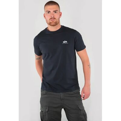T-shirt Alpha Industries Basic Small Logo Bleu 2XL T-shirt Alpha Industries Basic Small Logo Bleu 2XL
