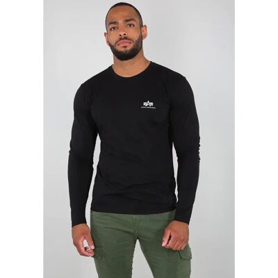 T-shirt met lange mouwen Alpha Industries Basic Small Logo Noir 3XL T-shirt met lange mouwen Alpha Industries Basic Small Logo Noir 3XL