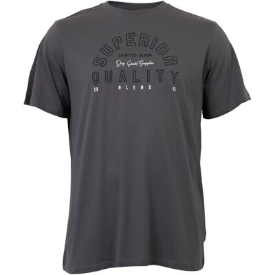 Katoenen T-shirt Blend Igor Logo Gris L Katoenen T-shirt Blend Igor Logo Gris L
