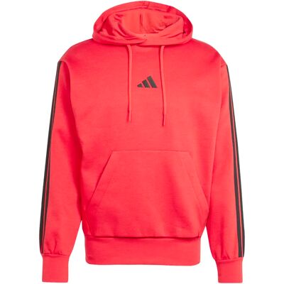 Hoodie adidas Essentials 3-Stripes Fleece Rouge XS Hoodie adidas Essentials 3-Stripes Fleece Rouge XS