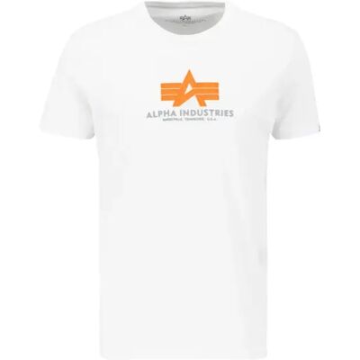 T-shirt Alpha Industries Basic Rubber Blanc L T-shirt Alpha Industries Basic Rubber Blanc L