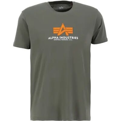 T-shirt Alpha Industries Basic Rubber Vert S T-shirt Alpha Industries Basic Rubber Vert S