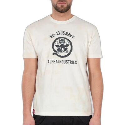 T-shirt Alpha Industries USN Cat Blanc M T-shirt Alpha Industries USN Cat Blanc M