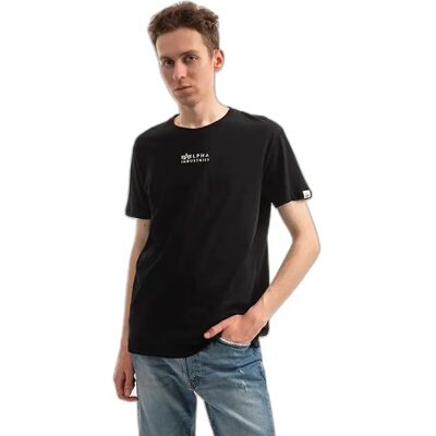 T-shirt met korte mouwen Alpha Industries Organics EMB Noir S T-shirt met korte mouwen Alpha Industries Organics EMB Noir S