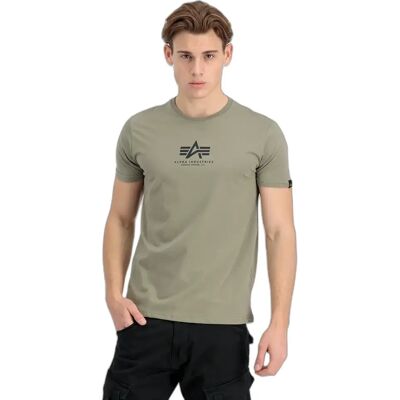 T-shirt Alpha Industries Basic ML Vert 3XL T-shirt Alpha Industries Basic ML Vert 3XL