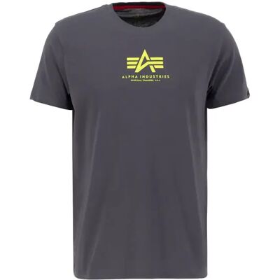 T-shirt Alpha Industries Basic ML Gris L T-shirt Alpha Industries Basic ML Gris L