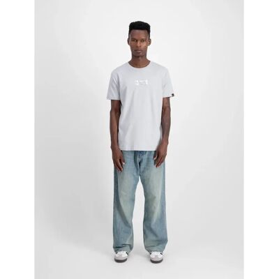 T-shirt Alpha Industries Metal Plate Gris S T-shirt Alpha Industries Metal Plate Gris S