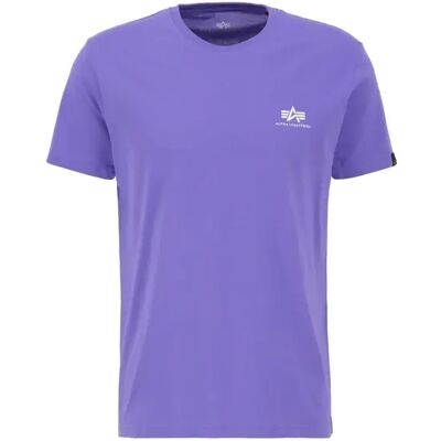 T-shirt klein logo Alpha Industries Basic Violet S T-shirt klein logo Alpha Industries Basic Violet S