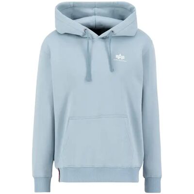 Hoodie Alpha Industries Basic Small Logo Bleu XS Hoodie Alpha Industries Basic Small Logo Bleu XS