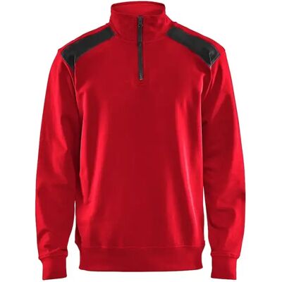 Tweekleurig trucker-hals sweatshirt Blaklader Rouge 2XL Tweekleurig trucker-hals sweatshirt Blaklader Rouge 2XL